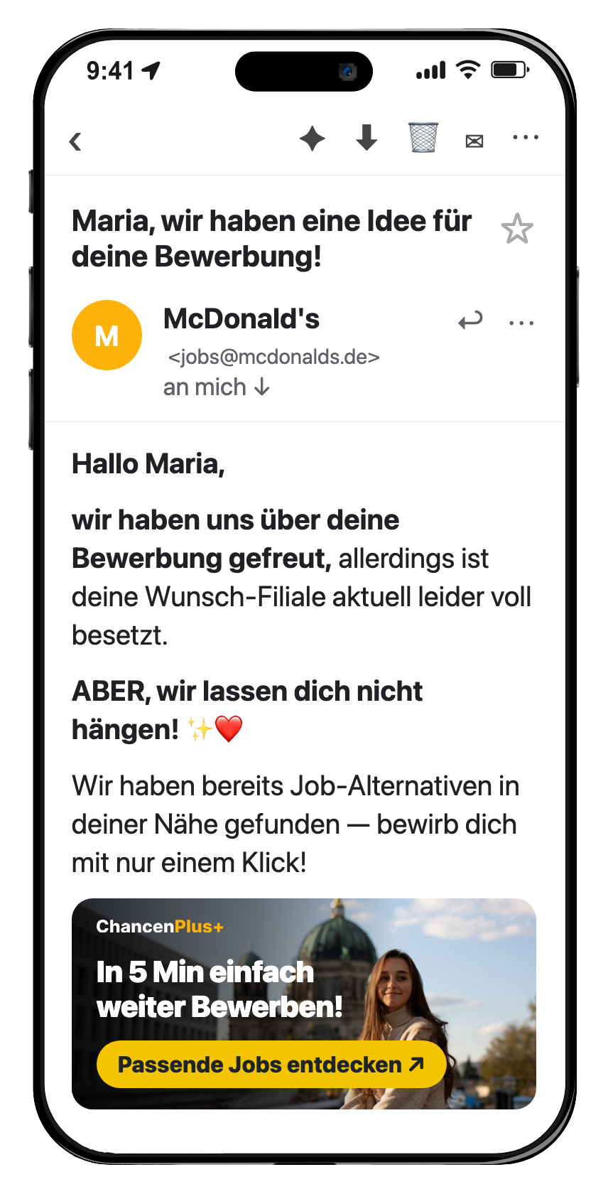 ChancenPlus+ auf dem iPhone